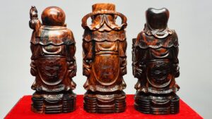 Tam Đa Phúc Lộc Thọ Gỗ Trắc