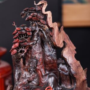 Thần Trà Ngồi Tùng Gỗ Nu Trắc