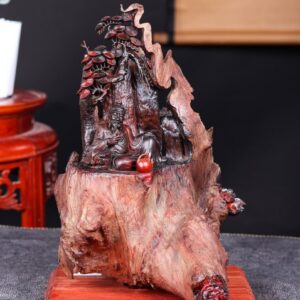 Thần Trà Ngồi Tùng Gỗ Nu Trắc