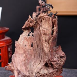 Thần Trà Ngồi Tùng Gỗ Nu Trắc
