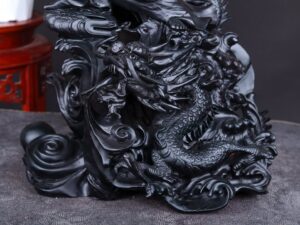 Đạt Ma Phục Long Gỗ Mun Sừng