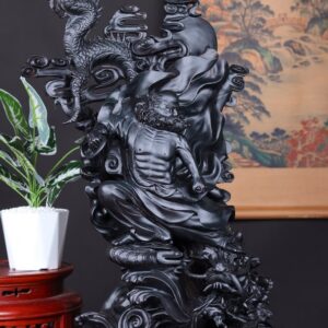 Đạt Ma Phục Long Gỗ Mun Sừng