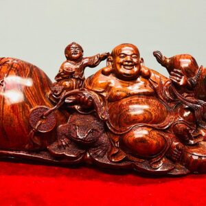 Di Lạc Nhị Tiểu Ngồi Bao Tiền Gỗ Cẩm