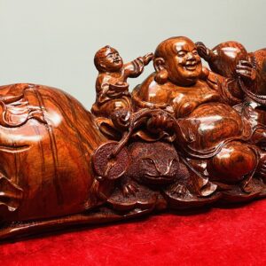 Di Lạc Nhị Tiểu Ngồi Bao Tiền Gỗ Cẩm