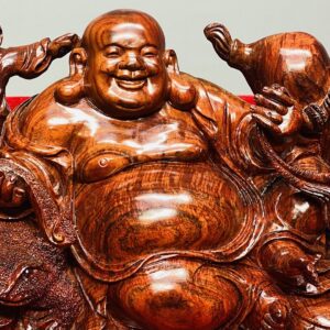 Di Lạc Nhị Tiểu Ngồi Bao Tiền Gỗ Cẩm