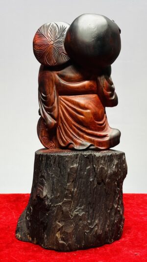 Di Lạc Vác Bao Tiền Gỗ Trắc