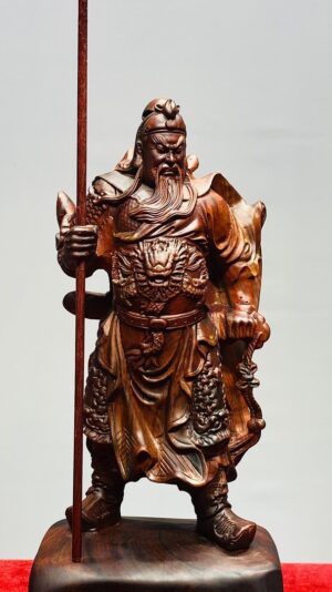 Quan Công Chống Đao Gỗ Trắc