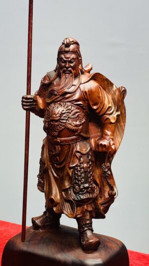 Quan Công Chống Đao Gỗ Trắc