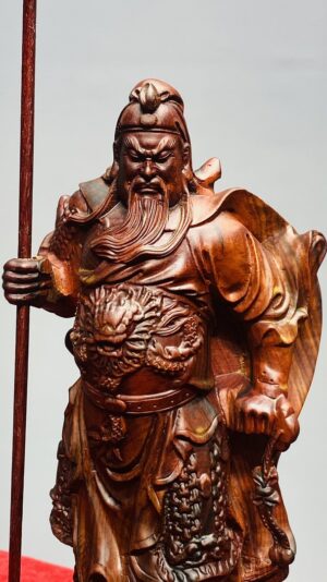 Quan Công Chống Đao Gỗ Trắc