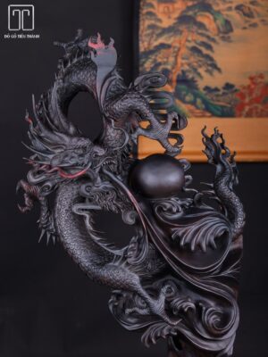 Nhất Long Nhả Ngọc Gỗ Trắc