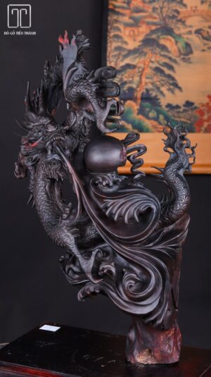 Nhất Long Nhả Ngọc Gỗ Trắc