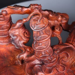 Khay Di Lạc Ngồi Bao Tiền Gỗ Sưa