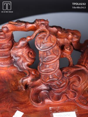Khay Di Lạc Ngồi Bao Tiền Gỗ Sưa