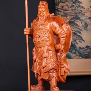 Quan Công Chống Đao Gỗ Hương