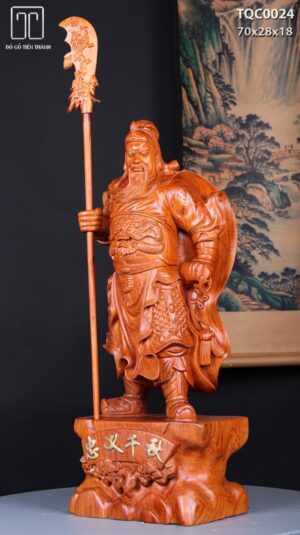 Quan Công Chống Đao Gỗ Hương