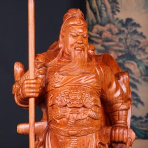 Quan Công Chống Đao Gỗ Hương