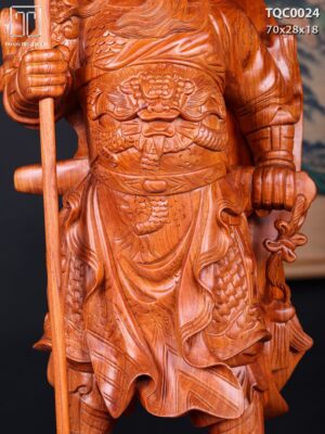 Quan Công Chống Đao Gỗ Hương
