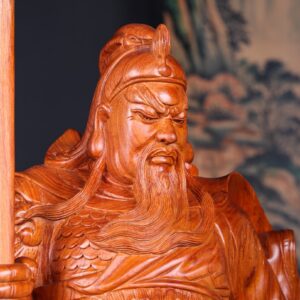 Quan Công Chống Đao Gỗ Hương