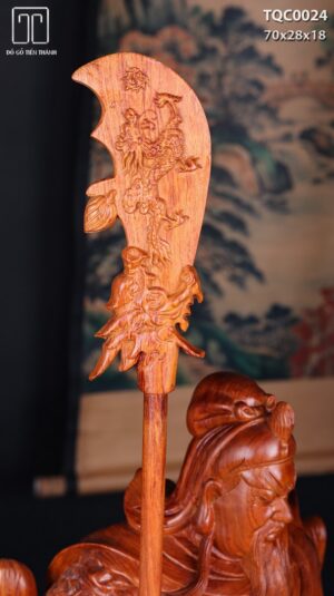 Quan Công Chống Đao Gỗ Hương