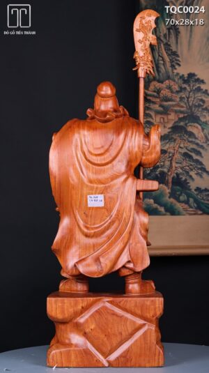 Quan Công Chống Đao Gỗ Hương