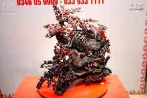 Gia Đình Gà Tứ Bình Gỗ Trắc