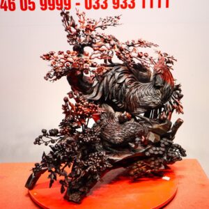 Gia Đình Gà Tứ Bình Gỗ Trắc