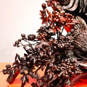 Gia Đình Gà Tứ Bình Gỗ Trắc