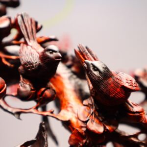 Gia Đình Gà Tứ Bình Gỗ Trắc
