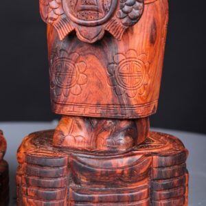 Cặp Tiểu Đồng Chúc Phúc Gỗ Trắc