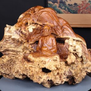Đạt Ma Ngồi Thiền Gỗ Nu Hương