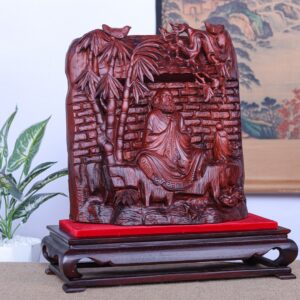 Đạt Ma Ngồi Thiền Gỗ Tử Đàn