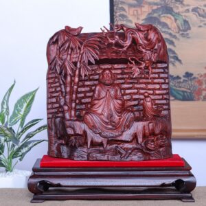 Đạt Ma Ngồi Thiền Gỗ Tử Đàn