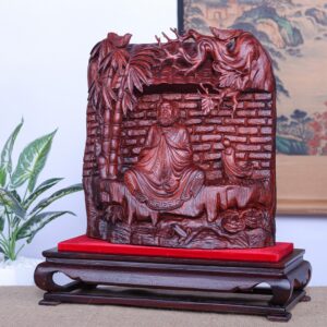 Đạt Ma Ngồi Thiền Gỗ Tử Đàn