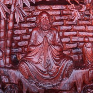 Đạt Ma Ngồi Thiền Gỗ Tử Đàn