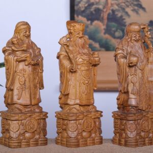 Tam Đa Phúc Lộc Thọ Gỗ Bách Xanh Mộc Châu