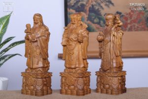Tam Đa Phúc Lộc Thọ Gỗ Bách Xanh Mộc Châu