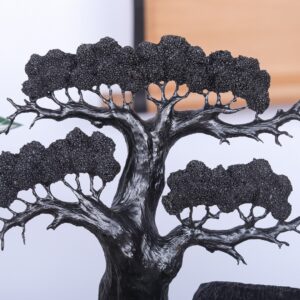 Tiểu Cảnh Làng Quê Gỗ Mun Sừng Khánh Hoà
