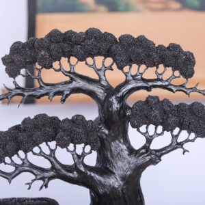 Tiểu Cảnh Làng Quê Gỗ Mun Sừng