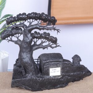 Tiểu Cảnh Làng Quê Gỗ Mun Sừng