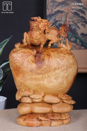 Kỳ Lân Gỗ Nu Hương