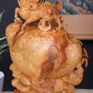 Kỳ Lân Gỗ Nu Hương