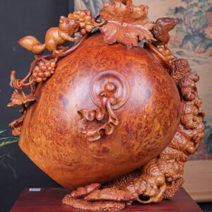 Bình Nho Sóc Gỗ Nu Hương