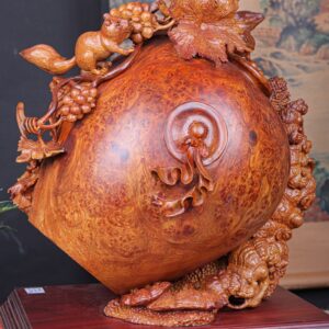 Bình Nho Sóc Gỗ Nu Hương
