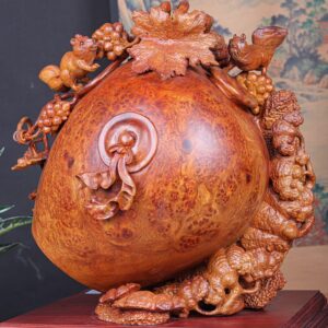 Bình Nho Sóc Gỗ Nu Hương