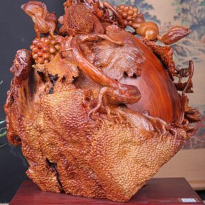 Bình Nho Sóc Gỗ Nu Hương