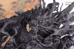 Nhất Long Vờn Ngọc Gỗ Mun Sừng Khánh Hoà