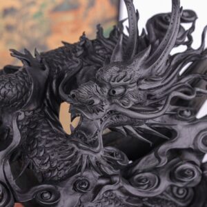Nhất Long Vờn Ngọc Gỗ Mun Sừng Khánh Hoà