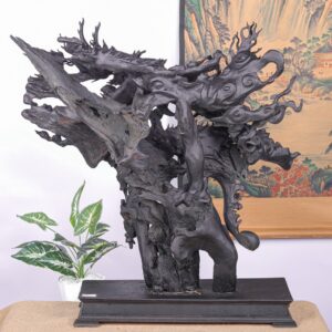 Nhất Long Vờn Ngọc Gỗ Mun Sừng Khánh Hoà