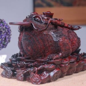 Thiềm Thừ Tài Lộc Gỗ Trắc