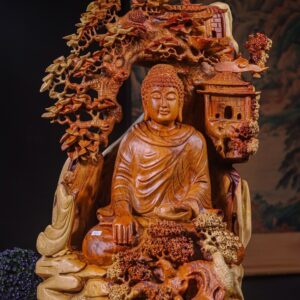 Phật Ngồi Thiền Gỗ Hương